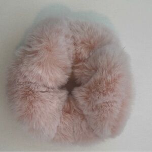 Aerie Pink Plush Hair Accessory